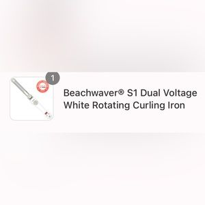 Beachwaver S1 White Rotating Curling Iron